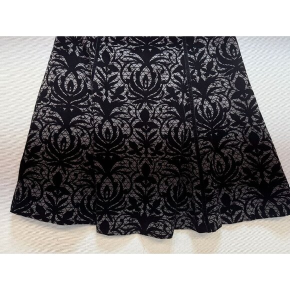 East 5th Womens A-Line Skirt Size 12 Black Gray Floral Whimsigoth Chic Boho - Picture 11 of 12